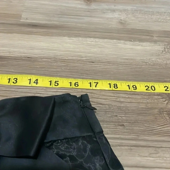 Elle A-line layered polka dot skirt Black Sheer overlay Bow Size 14 Flirty - Picture 7 of 12